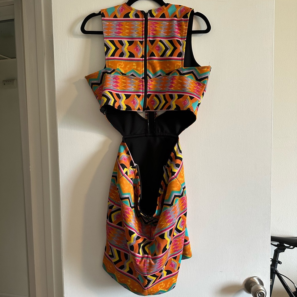 Lovers + Friends Got a Body Cut Out Bodycon Mini Dress in Tribal in Floral Multi - Picture 8 of 13